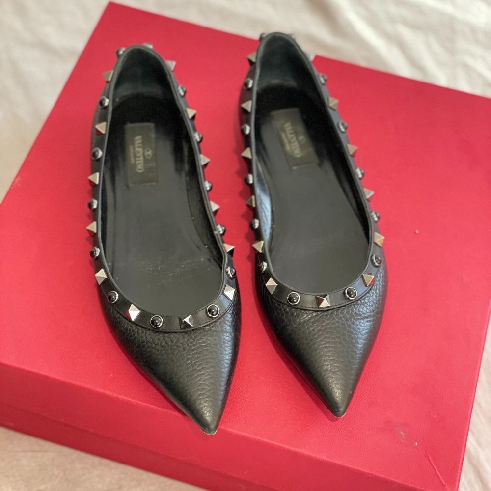 Valentino Rockstud Ballet Flat